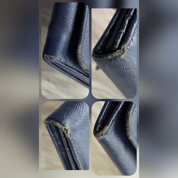 Prada Blue Saffiano Leather Long Wallet - Picture 6 of 17